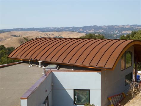 can a metal roof be put on a round house|arched metal roof.